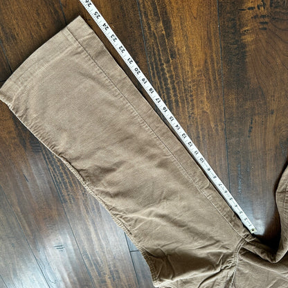 VTG 60s A SMILE USA Brown Corduroy Pants 32 70s 28x25 Capri Cut Cowboy RARE