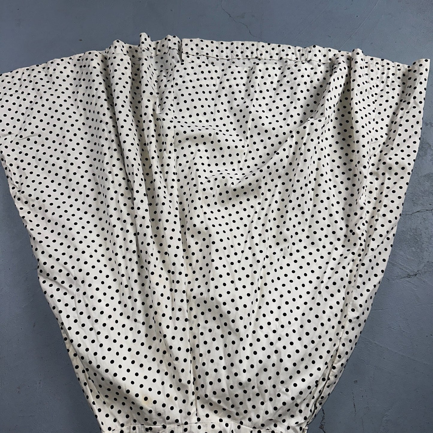 Vintage 1950s Koret of California Polka Dot Shirt Dress San Francisco Rockabilly