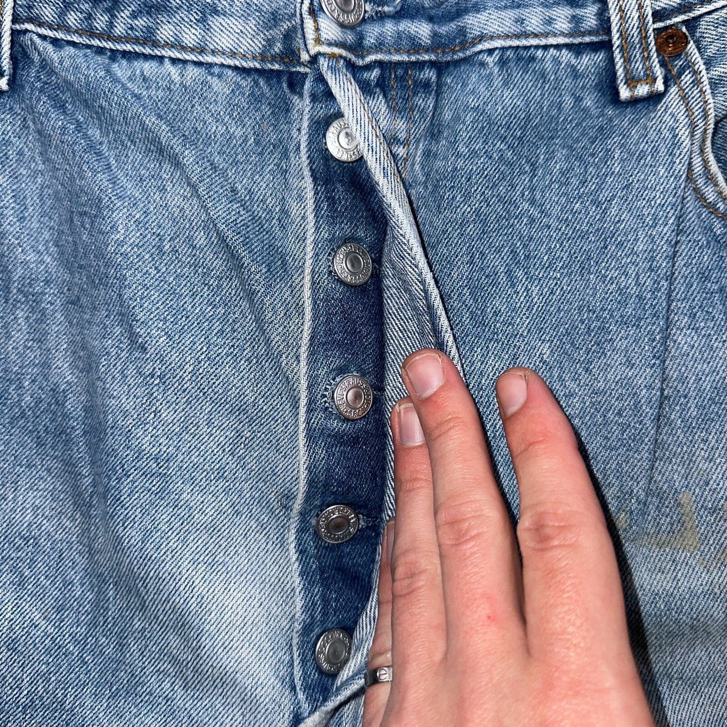 Levis 501 Vintage 90s XX Straight Leg Jeans Y2K Light Wash 40x36 Act 38x31