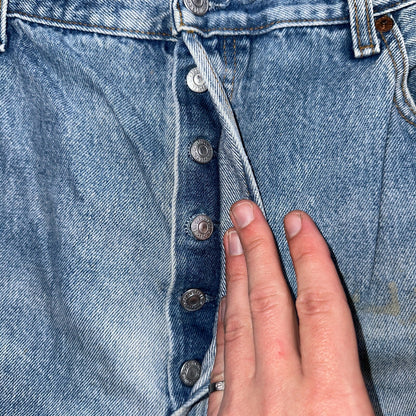 Levis 501 Vintage 90s XX Straight Leg Jeans Y2K Light Wash 40x36 Act 38x31