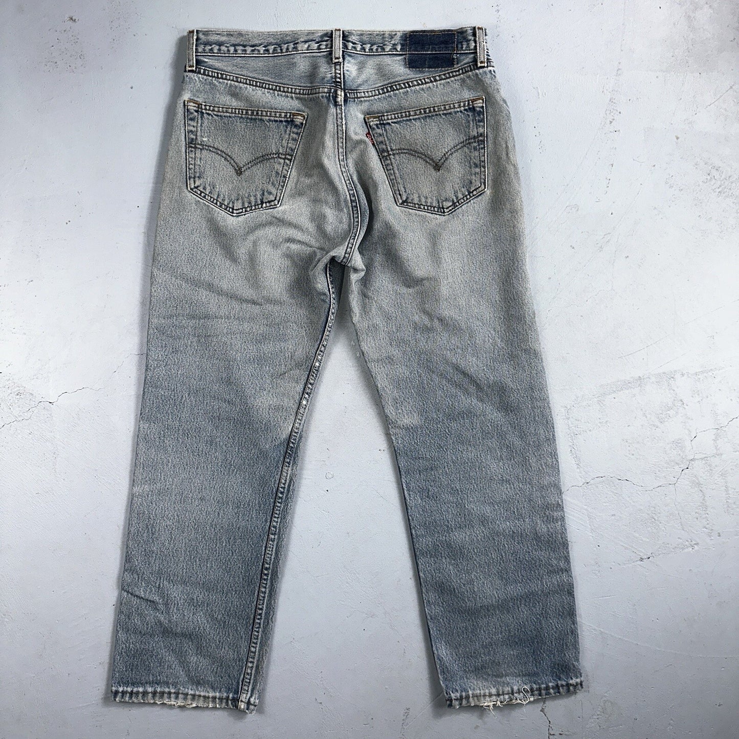 Levis 501 Vintage 90s Mexico Straight Leg Jeans 34x32 Y2K Light Wash Act 33x27