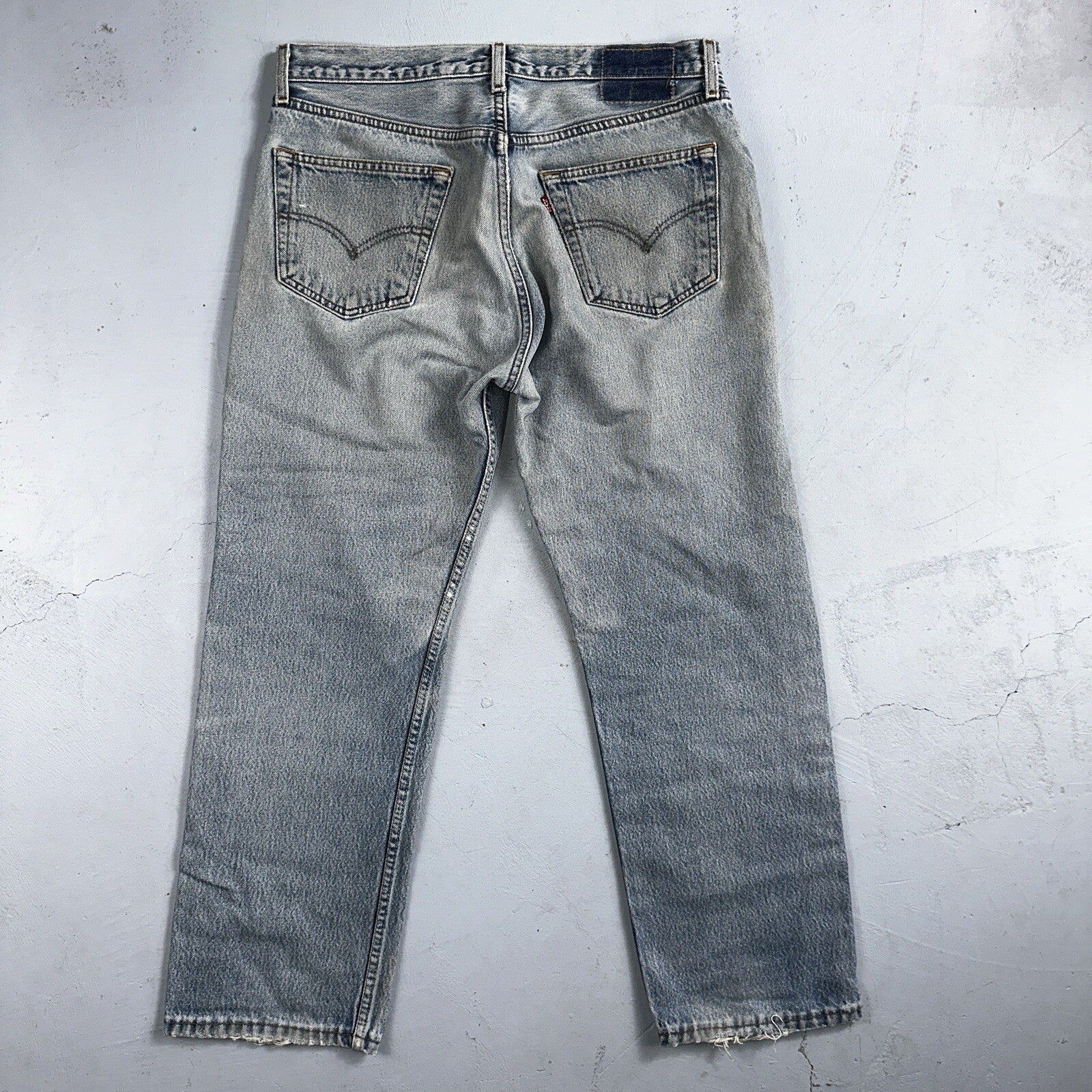 Levis 501 Vintage 90s Mexico Straight Leg Jeans 34x32 Y2K Light Wash Act 33x27
