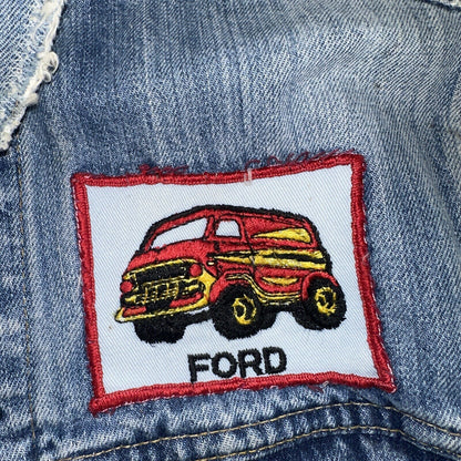 Levis VTG Denim Size 42 Type 3 III Trucker Jean Jacket Thrashed 1970s 70s Patch