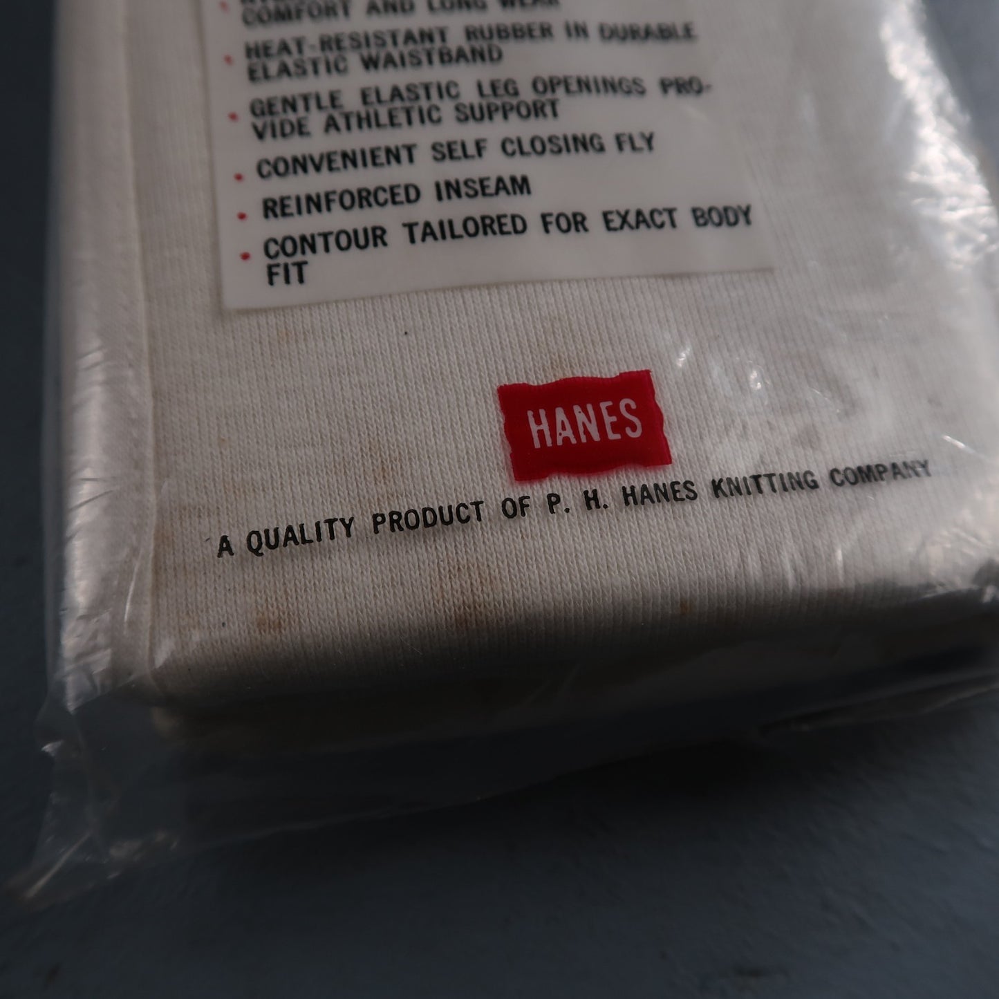 Hanes Briefs NWT Mens 28 White Cotton Black Stripes 3 Pair Vintage USA Lot 1960s