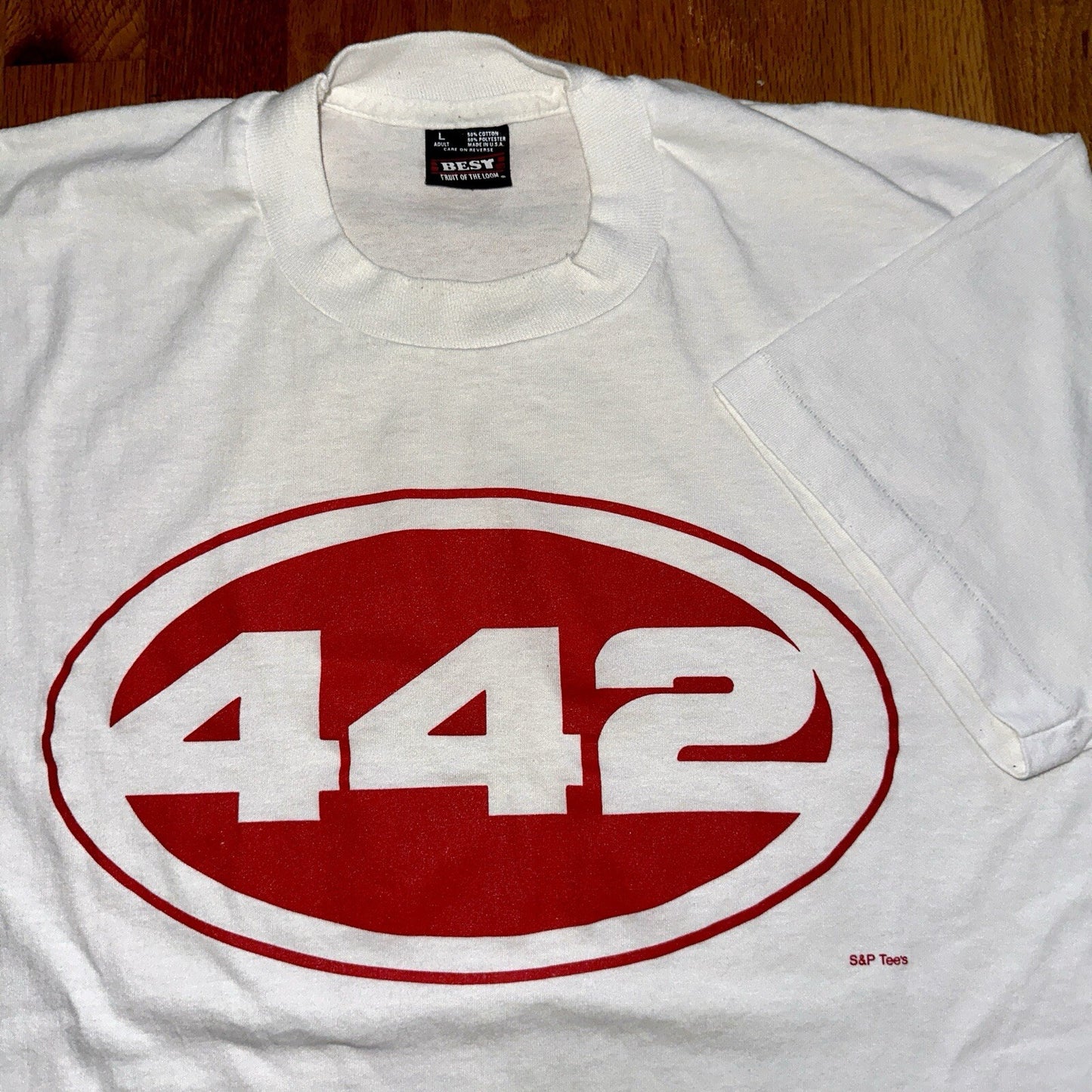 442 USA Old Car Smoke Vintage T Shirt 90s Cool Graphic Racing Muscle American