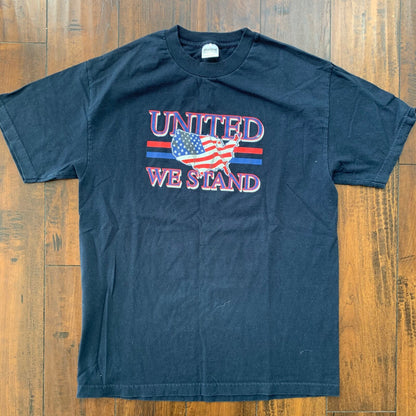 USA United We Stand Vintage T Shirt America Country Love Rap Eagle Flag Music