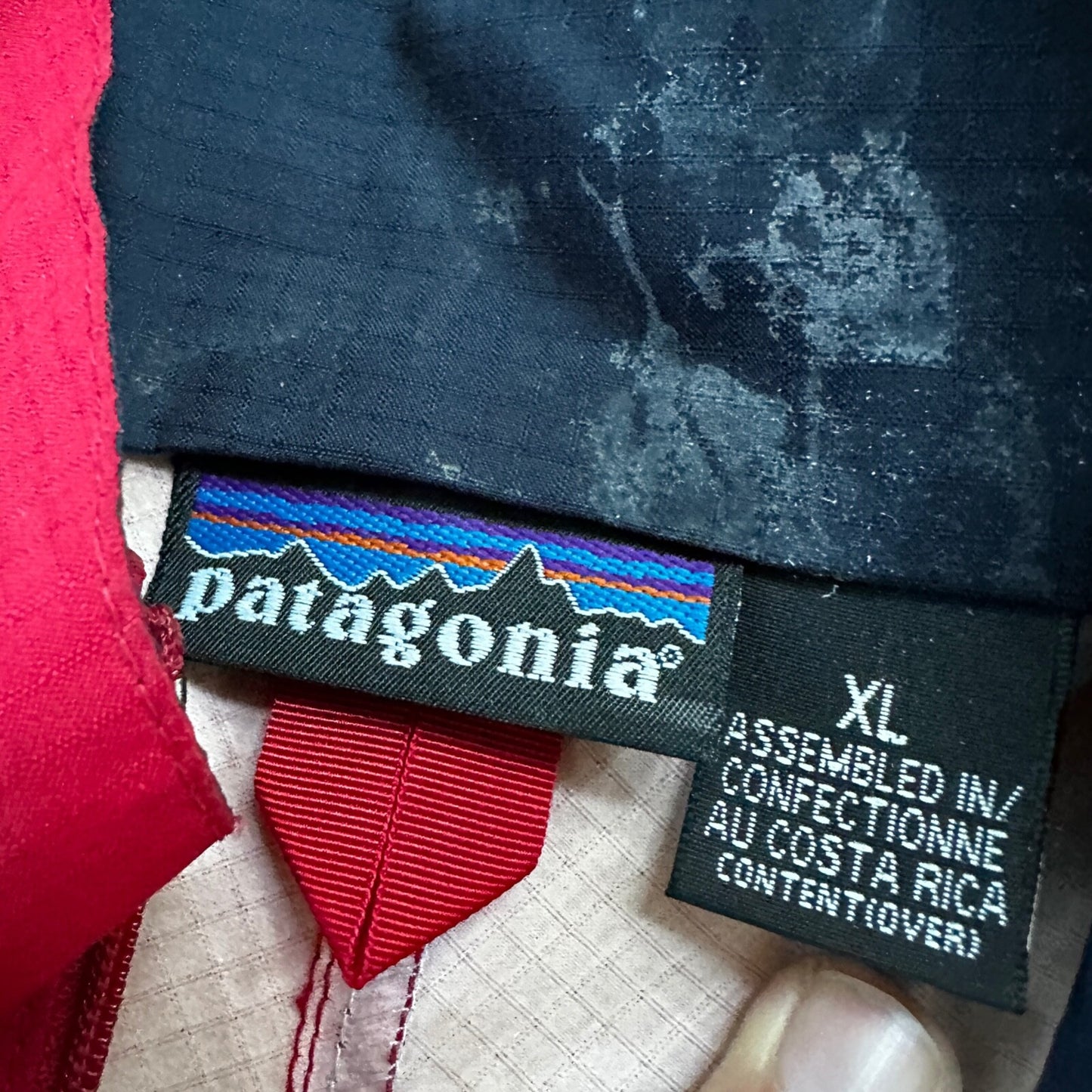 VTG Patagonia Red Jacket XL Parka Windbreaker Winter Coat Zip Nylon 90s