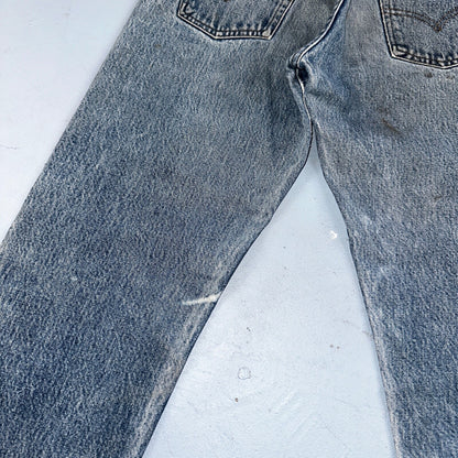 Levis 501 Vintage 80s Redline Selvedge USA XX Jeans Med Wash 28x34 Act 26x30