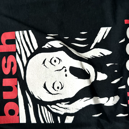 Bush President 2009 Election Vintage T Shirt Black FOTL Black Funny Art Scream