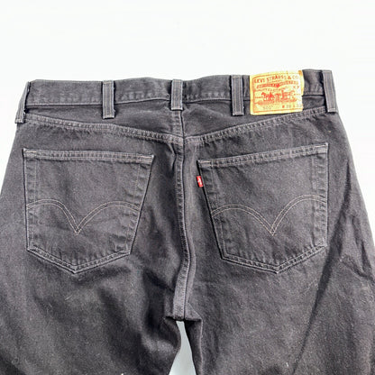 Levis 501 Vintage Y2K Mexico XX Straight Leg Jeans Black Dark Wash 38x30