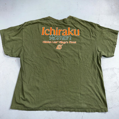 Naruto Ramen Ichiraku Rare VTG Style T Shirt Hidden Leaf Art Anime Cool Story