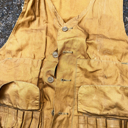 Vintage 1920s Duxbak Vest Utica Men’s Shooting Hunting USA Canvas 20s 30s