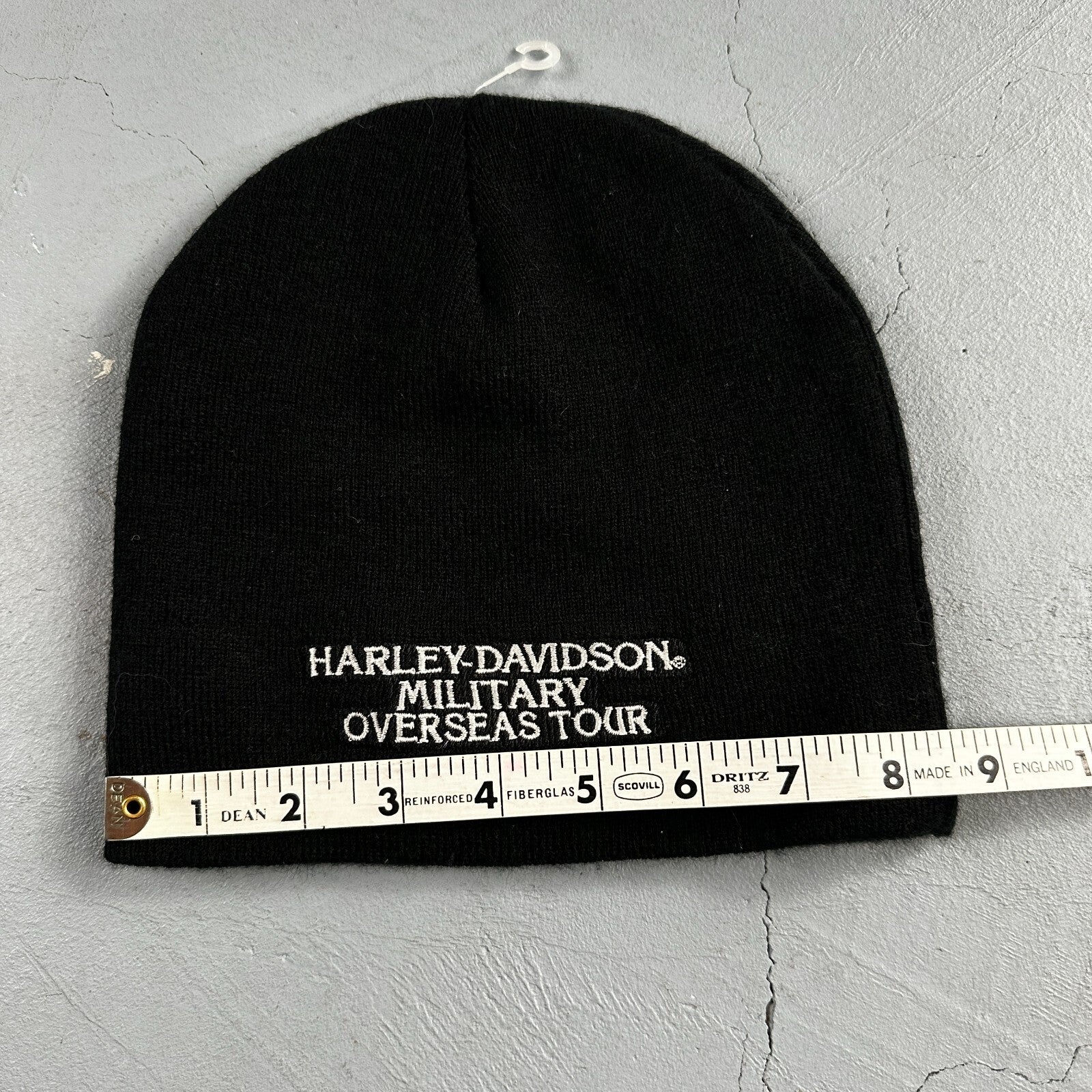 Harley Davidson Logo Knit Beanie Black Color Military Overseas Embroidery 2017