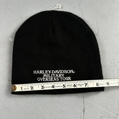 Harley Davidson Logo Knit Beanie Black Color Military Overseas Embroidery 2017