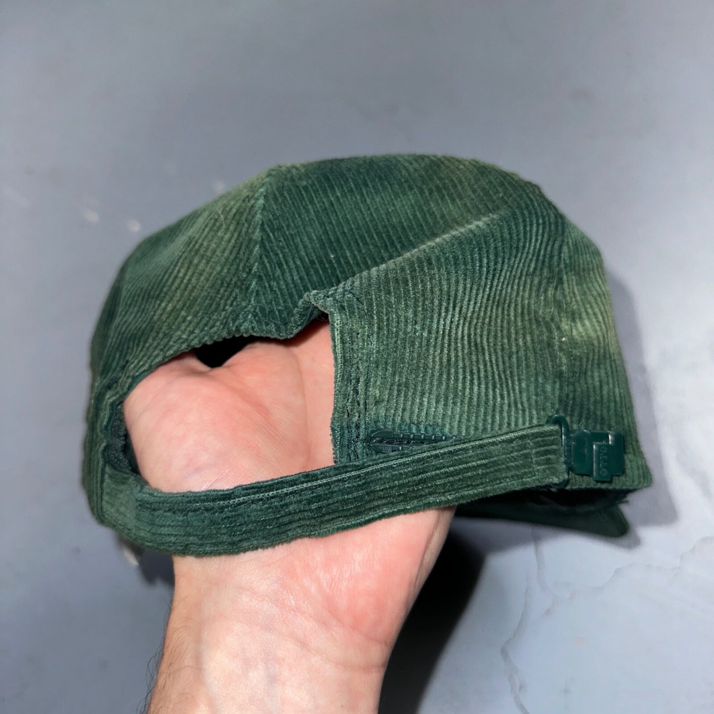 Snair Underground Corduroy VTG Hat Cap Snapback Construction Bulldozer Otto