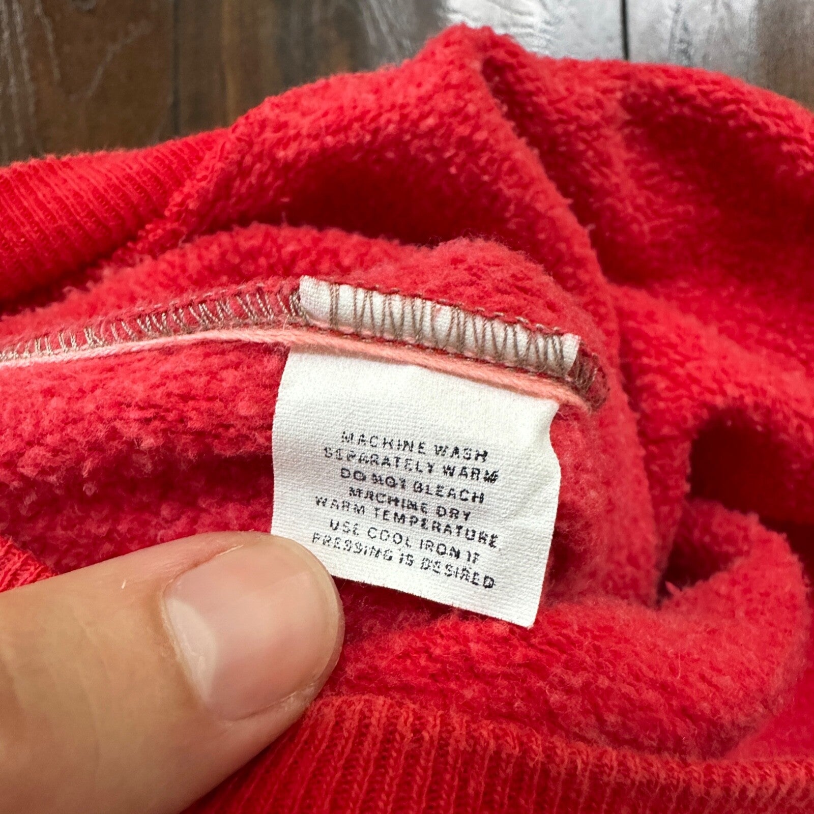 VTG 1960s Rockabilly Sweatshirt Sweater 60s 70s Blank Basic Afterhood USA Red 2