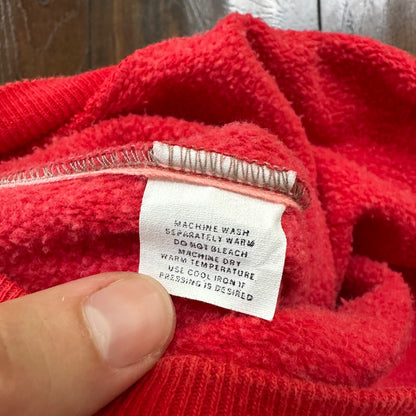 VTG 1960s Rockabilly Sweatshirt Sweater 60s 70s Blank Basic Afterhood USA Red 2