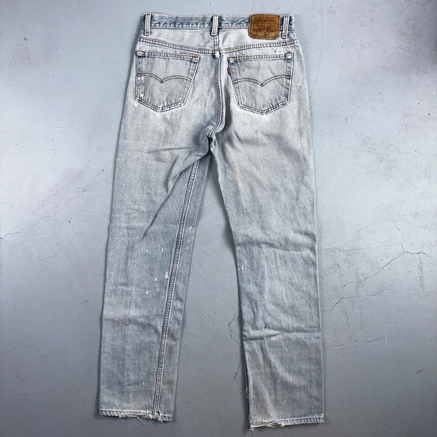 Levis 501 Vintage 90s USA XX Straight Leg Jeans Blue Light Wash 34x36 Act 31x31