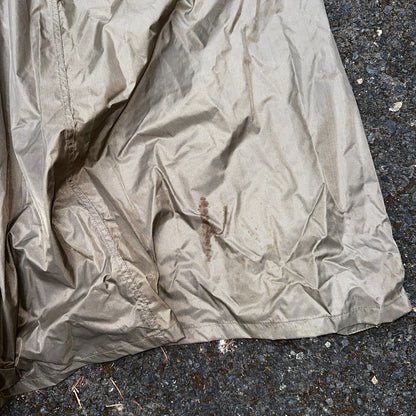 VTG 1958 US Army Mans Raincoat Nylon Taupe Shade 179 Military Uniform Mens 38L