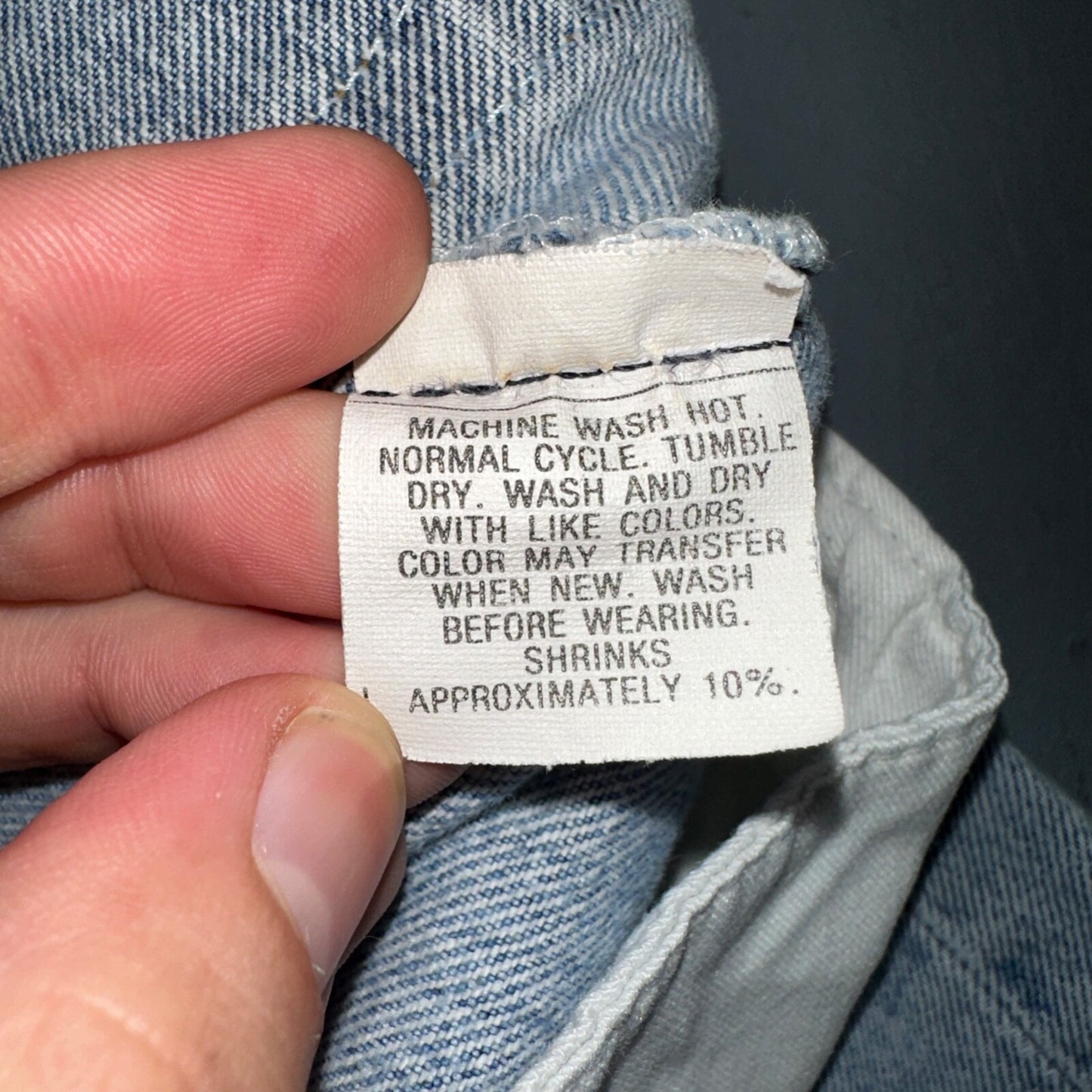 Levis 501 Vintage 80s USA XX 90s Straight Leg Jeans 38x34 Light Wash Act 34x29