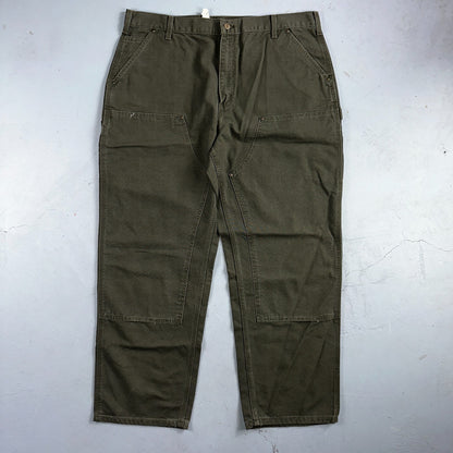 Carhartt NWT VTG Double Knee Carpenter Pants Y2K B01 B136 MOS Green 40x32 DS