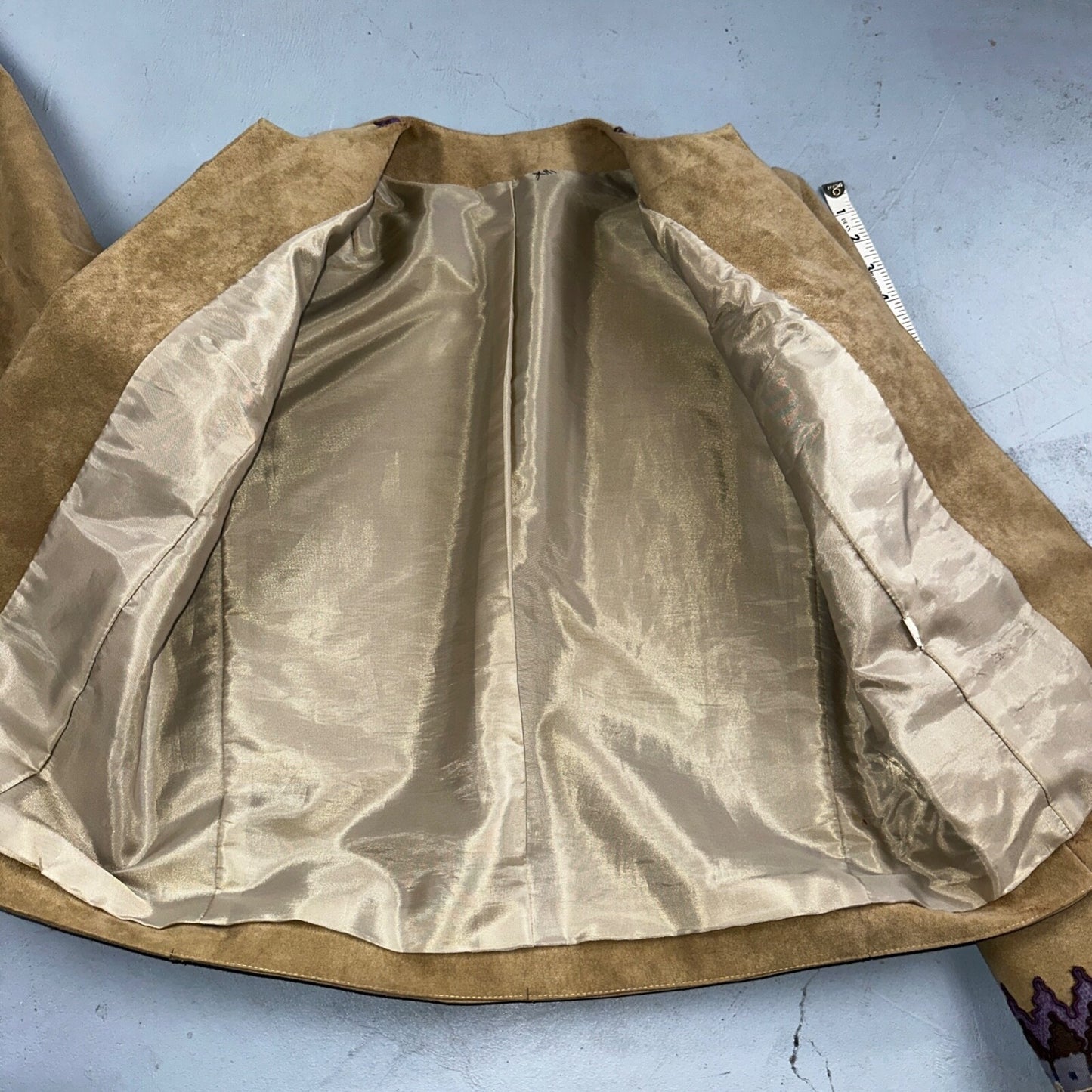 Vintage 1980s Saks Fifth Avenue Jacket Suede Maroon Moto Size Medium Brown 80s