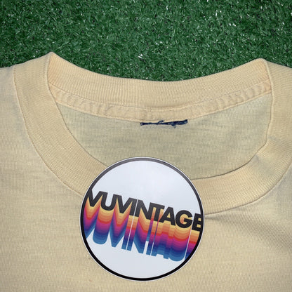 HIKE NIKE 80s Vintage T Shirt OG Rare Grail Geisha Rap Japan Yellow Long Sleeve