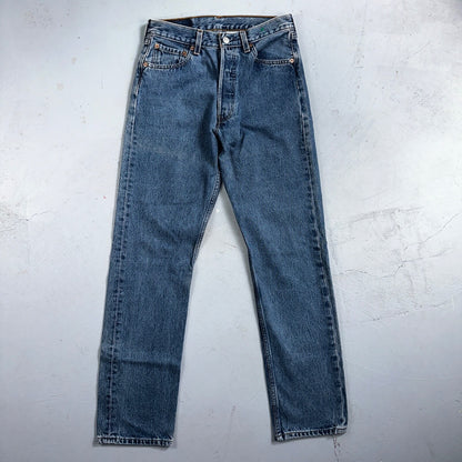 Levis 501 Vintage 90s Mexico XX Straight Leg Jeans 29x32 Y2K Med Wash Act 27x30
