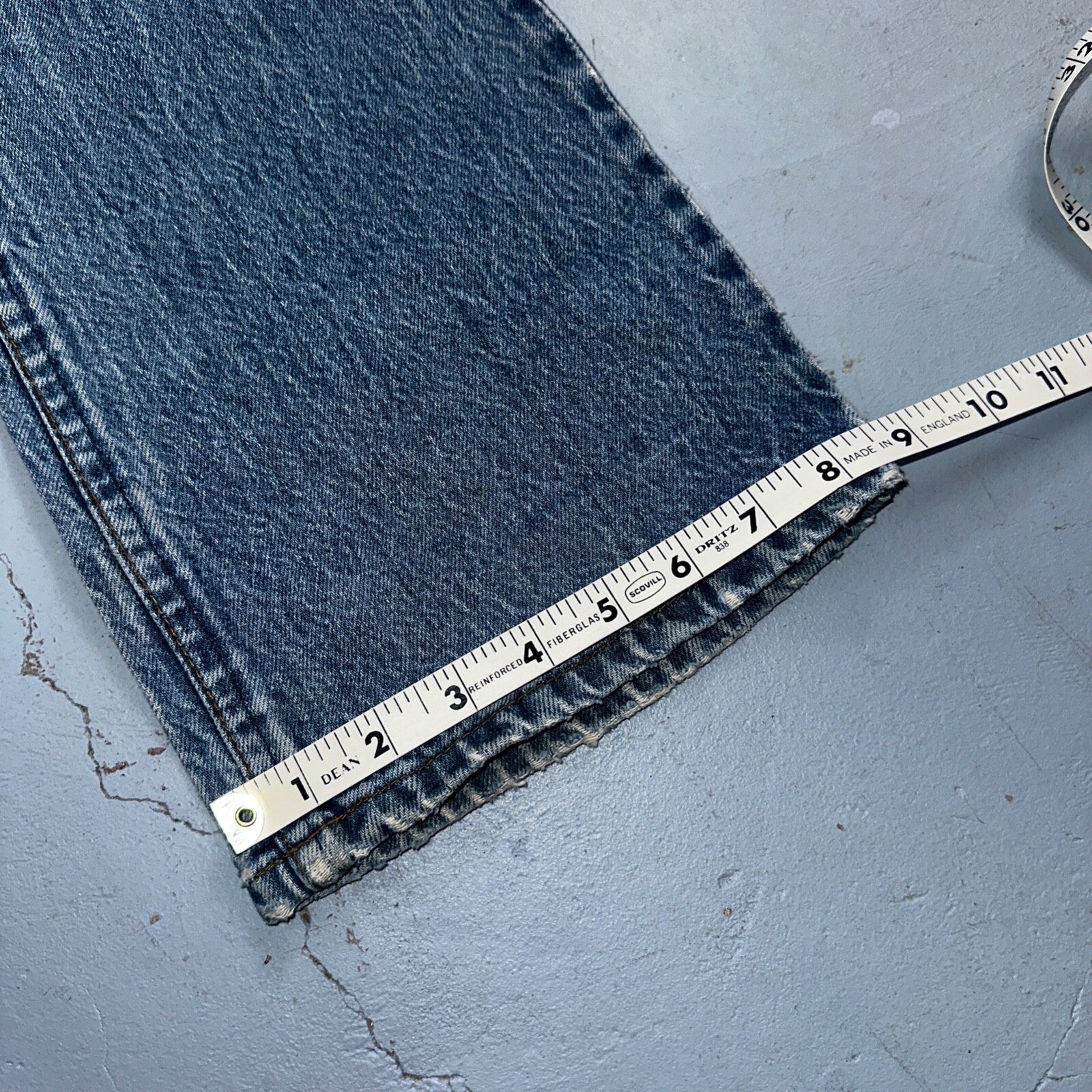 Levis 517 Vintage 80s USA Orange Tab Bootcut Flare Blue Worn Jeans Act 32x34