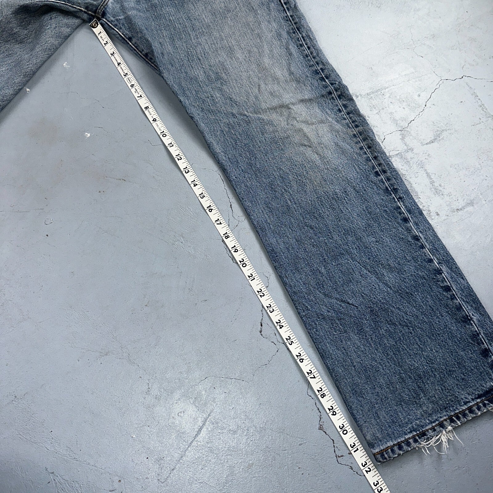 Levis 501 Vintage 90s XX Straight Leg Jeans Y2K Light Wash 38x32 Act 38x32