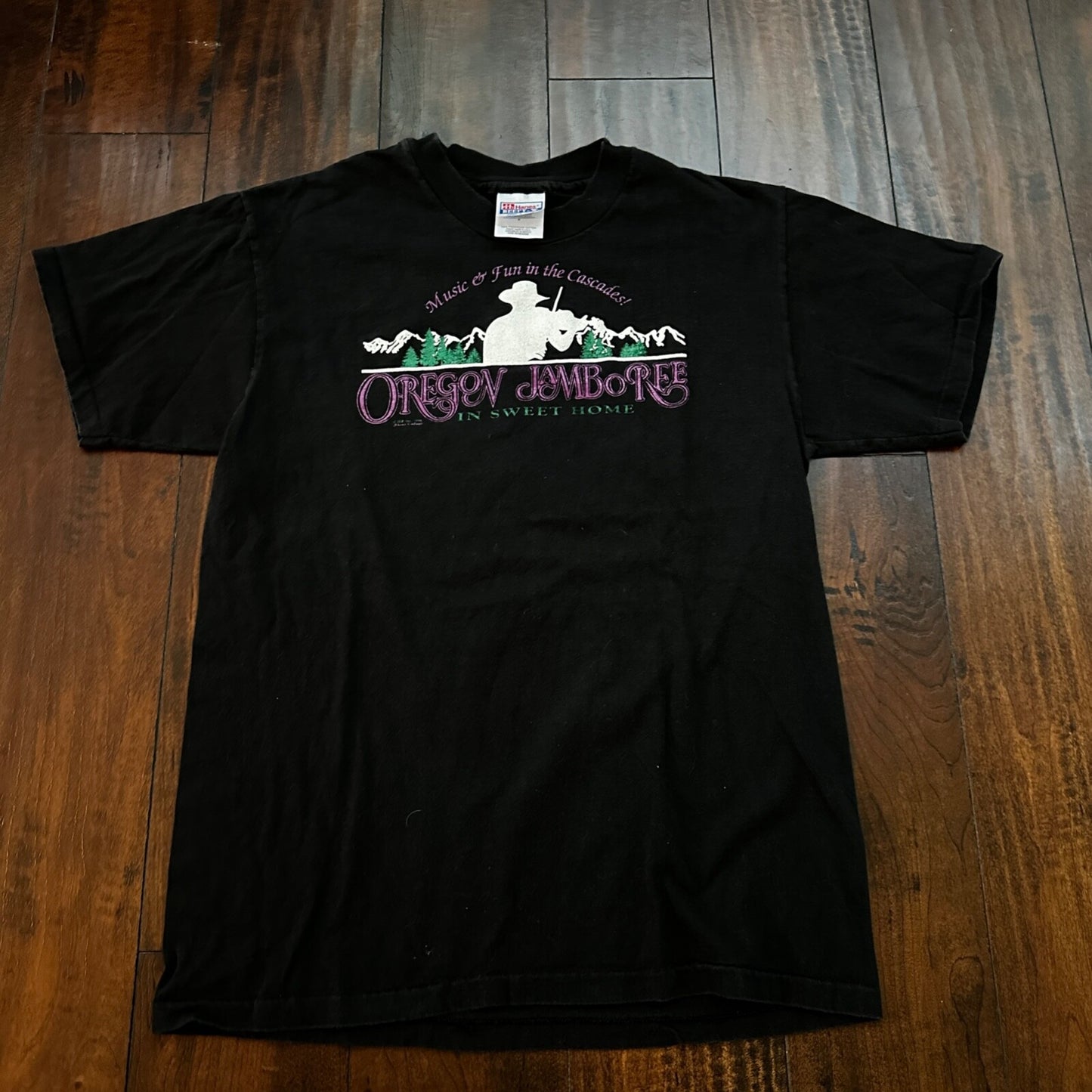 Oregon Jamboree Music Cascades Vintage T Shirt 1996 90s Single Stitch USA PDX