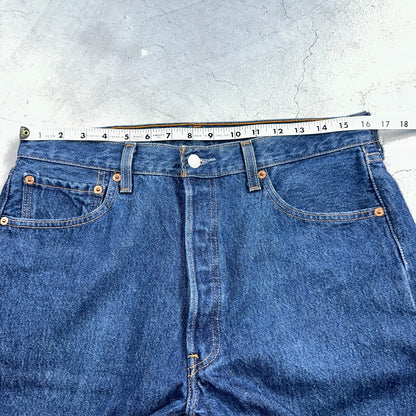 Levis 501 Vintage Y2K 90s XX Straight Leg Jeans Blue Dark Wash 34x34 Act 32x33