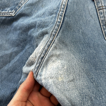 Levis 501 Vintage 90s Straight Leg XX Belgium Jeans 40x36 Light Wash Act 36x30