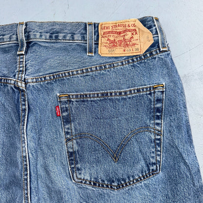 Levis 501 Vintage 90s XX Straight Leg Jeans Y2K Light Wash 40x30 Act 37x30