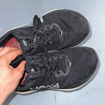 Hoka One One Womens Gaviota 5 1134235 BWHT Black Running Shoes Size 7 D