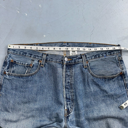 Levis 501 Vintage 90s XX Straight Leg Jeans Y2K Light Wash 38x32 Act 38x32