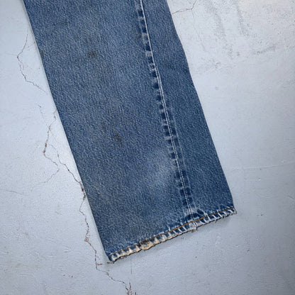 Levis 501 Vintage 80s Redline Selvedge USA XX Jeans Light Wash 34x38 Act 31x34