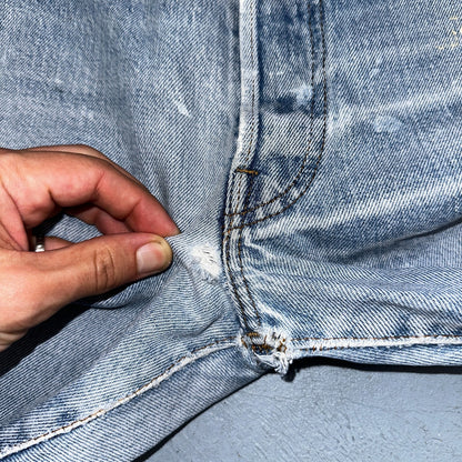 Levis 501 Vintage 80s Redline Selvedge USA XX Jeans Light Wash 40x33 Act 38x30