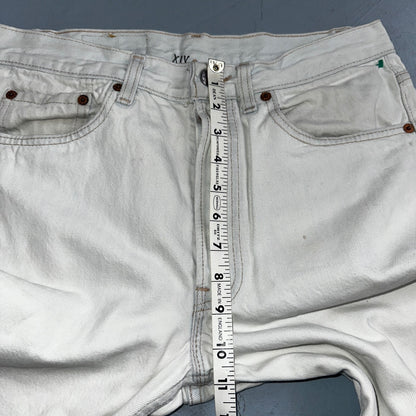 Levis 501 Vintage 90s USA XX Straight Leg Jeans White Light Wash 32x30 Act 30x26