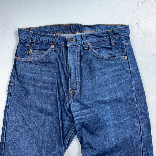 Levis 505 Vintage 80s 20505-0217 Orange Tab Dark 501 Jeans 36x34 USA 1980s