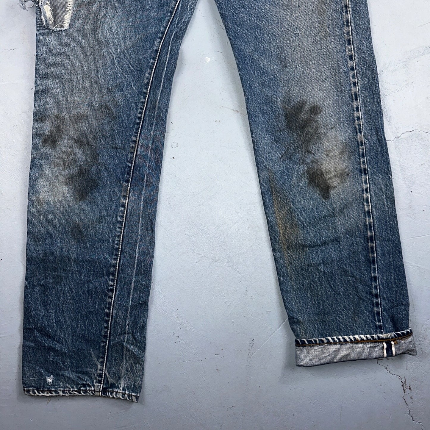 Levis 501 Vintage 80s Redline Selvedge USA XX Jeans Med Wash 32x36 Act 29x32