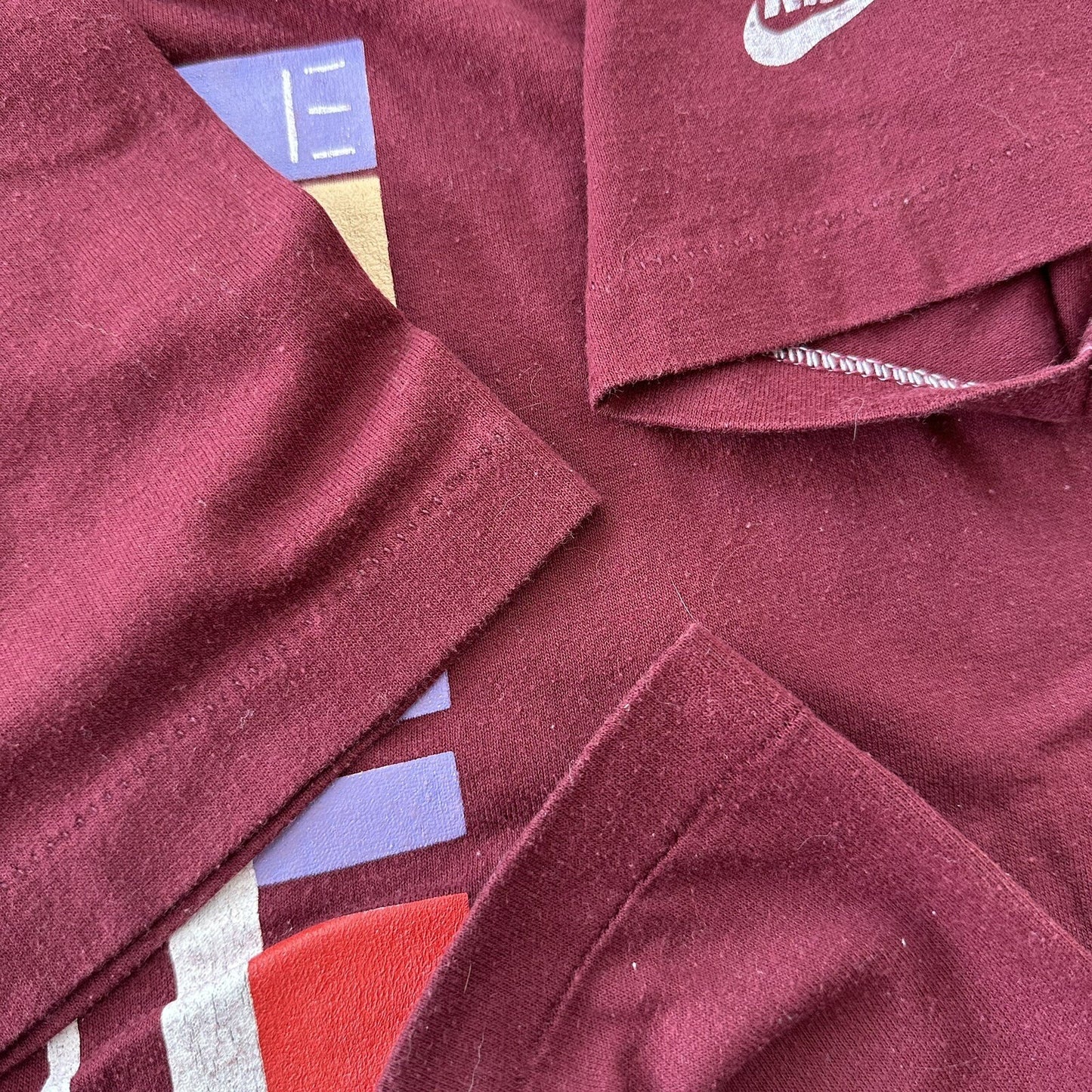 Nike 1983 Cascade Run Off T Shirt Vintage Geisha 80s Maroon Marathon Oregon Tee