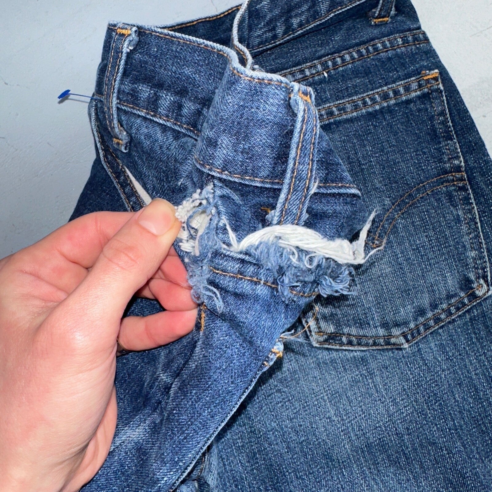 Levis 746 Vintage 70s USA Orange Tab Bootcut Flare Blue Bell Bottom Jeans 29x26