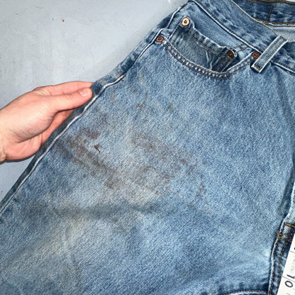 Levis 501 Vintage Y2K XX Straight Leg Jeans Blue Med Wash 34x30 Act 32x28