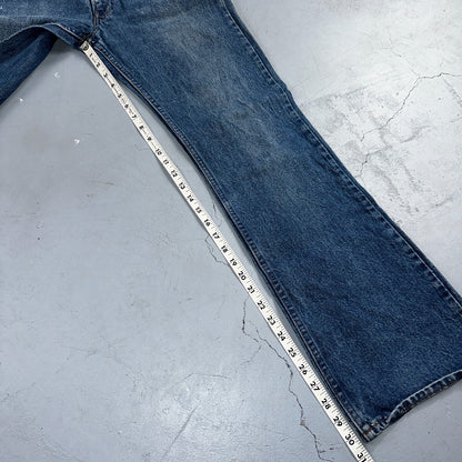 Levis 517 Vintage 80s USA Orange Tab Bootcut Flare Blue Worn Jeans Act 31x30