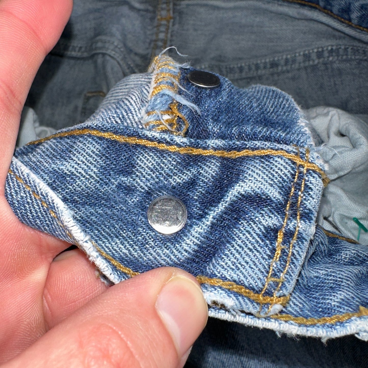 Levis 501 Vintage Y2K XX Straight Leg Jeans Blue Light Wash 33x30 Act 31x29