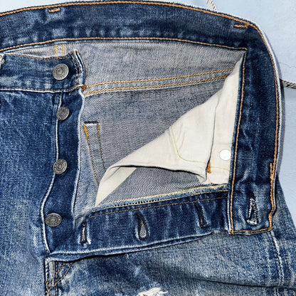 Levis 501 Big E Vintage 60s Redline Selvedge USA XX Boot Cut 517 Jeans Act 27x32