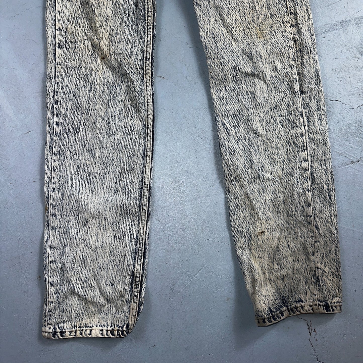 Levis 501 Vintage 80s USA XX Straight Leg Jeans Blue Acid Wash 30x34 Act 28x32