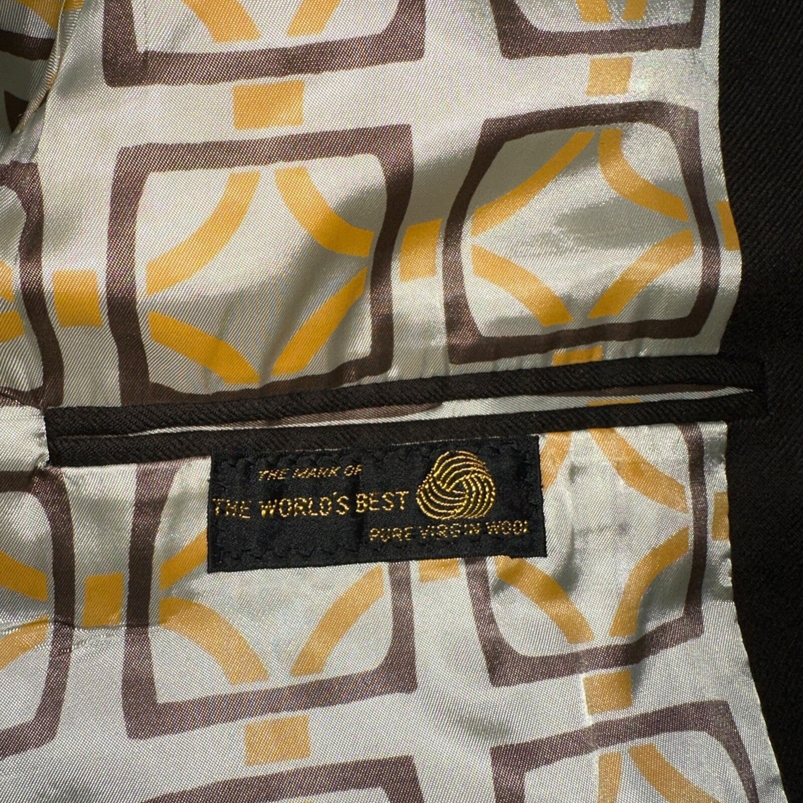 VTG Mens 2 PC Suit 42 Jacket Coat Pants Brown Rockabilly 60s 1960s Classy