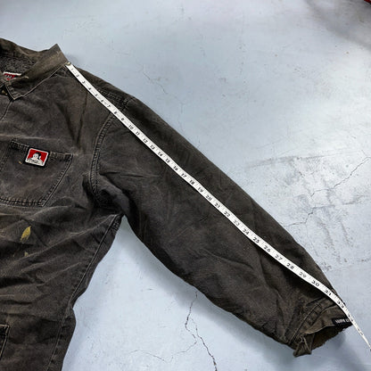 Ben Davis Jacket VTG 90s Canvas Blanket Lined Chore Workwear USA 3XL Detroit